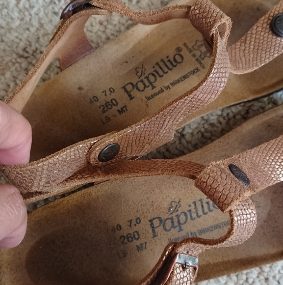 Papillio by Birkenstock Ashley Metallic Wedge Sandal size 39.5 - Picture 10 of 14